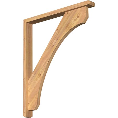 Legacy Craftsman Smooth Bracket W/ Offset Brace, Western Red Cedar, 3 1/2W X 32D X 38H